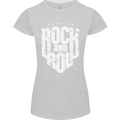 Forever Rock and Roll Guitar Music Womens Petite Cut T-Shirt Sports Grey