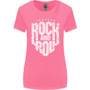 Forever Rock and Roll Guitar Music Womens Wider Cut T-Shirt Azalea