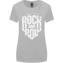 Forever Rock and Roll Guitar Music Womens Wider Cut T-Shirt Sports Grey