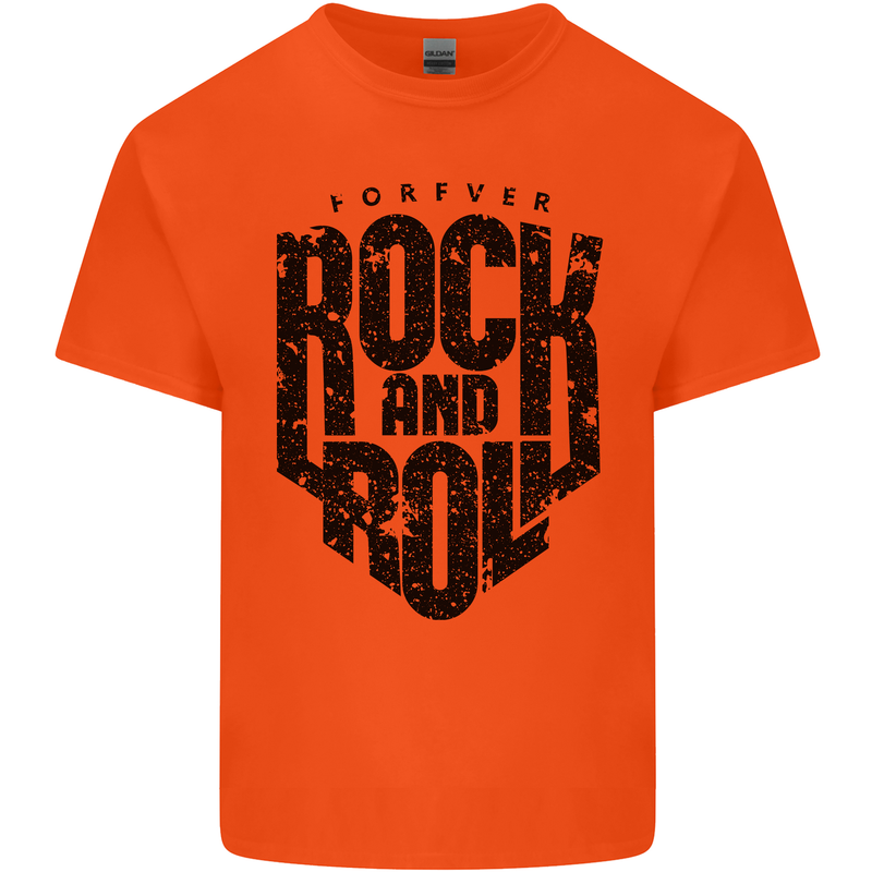 Forever Rock and Roll Music Kids T-Shirt Childrens Orange