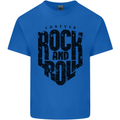 Forever Rock and Roll Music Kids T-Shirt Childrens Royal Blue