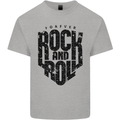 Forever Rock and Roll Music Mens Cotton T-Shirt Tee Top Sports Grey