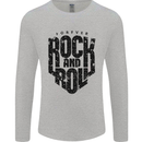 Forever Rock and Roll Music Mens Long Sleeve T-Shirt Sports Grey