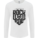 Forever Rock and Roll Music Mens Long Sleeve T-Shirt White