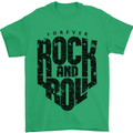 Forever Rock and Roll Music Mens T-Shirt 100% Cotton Irish Green