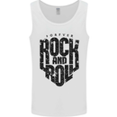 Forever Rock and Roll Music Mens Vest Tank Top White