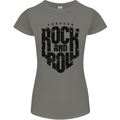 Forever Rock and Roll Music Womens Petite Cut T-Shirt Charcoal