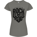 Forever Rock and Roll Music Womens Petite Cut T-Shirt Charcoal