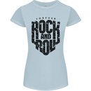Forever Rock and Roll Music Womens Petite Cut T-Shirt Light Blue