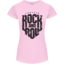 Forever Rock and Roll Music Womens Petite Cut T-Shirt Light Pink