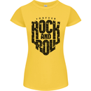 Forever Rock and Roll Music Womens Petite Cut T-Shirt Yellow