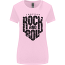 Forever Rock and Roll Music Womens Wider Cut T-Shirt Light Pink