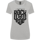 Forever Rock and Roll Music Womens Wider Cut T-Shirt Sports Grey