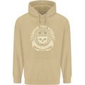Forever Two Wheels Motorbike Biker Mens 80% Cotton Hoodie Sand
