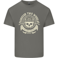 Forever Two Wheels Motorbike Biker Mens Cotton T-Shirt Tee Top Charcoal