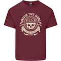 Forever Two Wheels Motorbike Biker Mens Cotton T-Shirt Tee Top Maroon