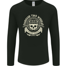 Forever Two Wheels Motorbike Biker Mens Long Sleeve T-Shirt Black