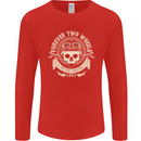 Forever Two Wheels Motorbike Biker Mens Long Sleeve T-Shirt Red