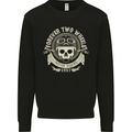 Forever Two Wheels Motorbike Biker Mens Sweatshirt Jumper Black