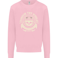 Forever Two Wheels Motorbike Biker Mens Sweatshirt Jumper Light Pink