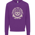 Forever Two Wheels Motorbike Biker Mens Sweatshirt Jumper Purple