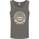 Forever Two Wheels Motorbike Biker Mens Vest Tank Top Charcoal
