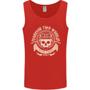 Forever Two Wheels Motorbike Biker Mens Vest Tank Top Red