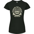 Forever Two Wheels Motorbike Biker Womens Petite Cut T-Shirt Black