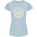 Forever Two Wheels Motorbike Biker Womens Petite Cut T-Shirt Light Blue