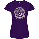 Forever Two Wheels Motorbike Biker Womens Petite Cut T-Shirt Purple