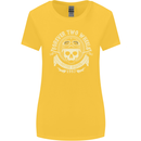 Forever Two Wheels Motorbike Biker Womens Wider Cut T-Shirt Yellow