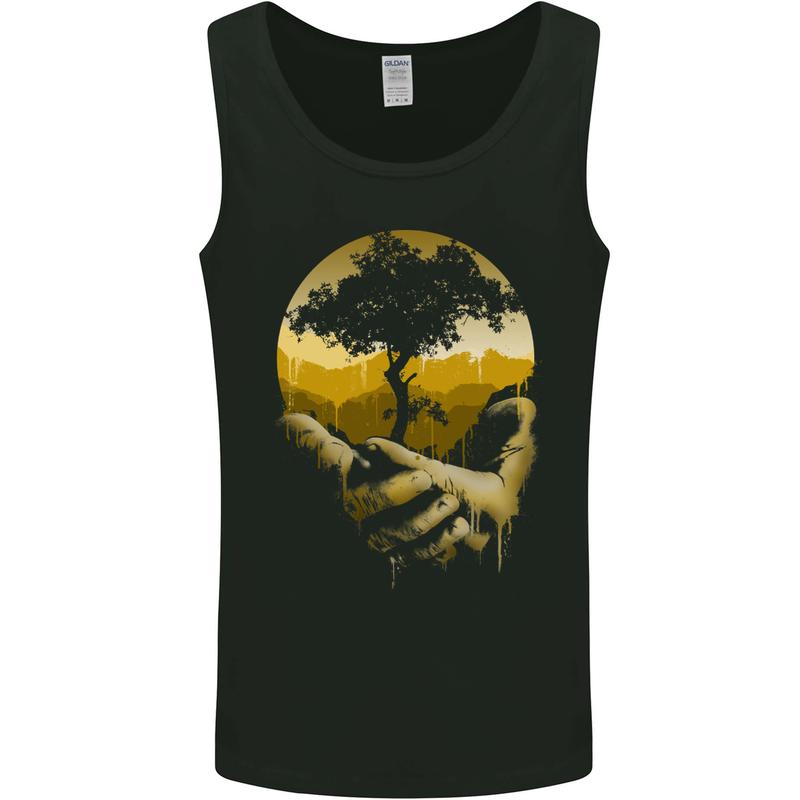 Forsaken Planet Environment Climate Change Mens Vest Tank Top Black
