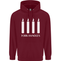 Four Candles Fork Handles Funny Two Ronnies Mens 80% Cotton Hoodie Maroon