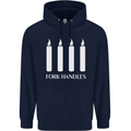 Four Candles Fork Handles Funny Two Ronnies Mens 80% Cotton Hoodie Navy Blue
