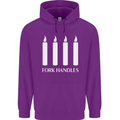 Four Candles Fork Handles Funny Two Ronnies Mens 80% Cotton Hoodie Purple