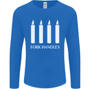 Four Candles Fork Handles Funny Two Ronnies Mens Long Sleeve T-Shirt Royal Blue
