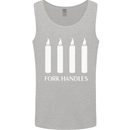 Four Candles Fork Handles Funny Two Ronnies Mens Vest Tank Top Sports Grey