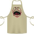 Four Eyed Scary Monster Halloween Cotton Apron 100% Organic Khaki
