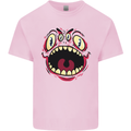 Four Eyed Scary Monster Halloween Kids T-Shirt Childrens Light Pink