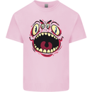 Four Eyed Scary Monster Halloween Kids T-Shirt Childrens Light Pink