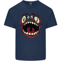 Four Eyed Scary Monster Halloween Kids T-Shirt Childrens Navy Blue