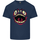 Four Eyed Scary Monster Halloween Kids T-Shirt Childrens Navy Blue