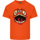 Four Eyed Scary Monster Halloween Kids T-Shirt Childrens Orange