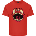 Four Eyed Scary Monster Halloween Kids T-Shirt Childrens Red