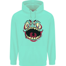 Four Eyed Scary Monster Halloween Mens 80% Cotton Hoodie Peppermint