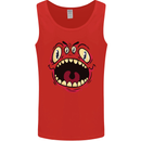 Four Eyed Scary Monster Halloween Mens Vest Tank Top Red
