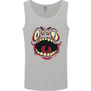 Four Eyed Scary Monster Halloween Mens Vest Tank Top Sports Grey
