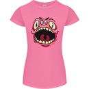 Four Eyed Scary Monster Halloween Womens Petite Cut T-Shirt Azalea