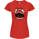 Four Eyed Scary Monster Halloween Womens Petite Cut T-Shirt Red