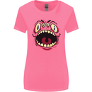 Four Eyed Scary Monster Halloween Womens Wider Cut T-Shirt Azalea